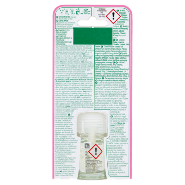 Air Wick Profumatore per Ambienti Peonia Bianca e Gelsomino Ricarica 19 mL