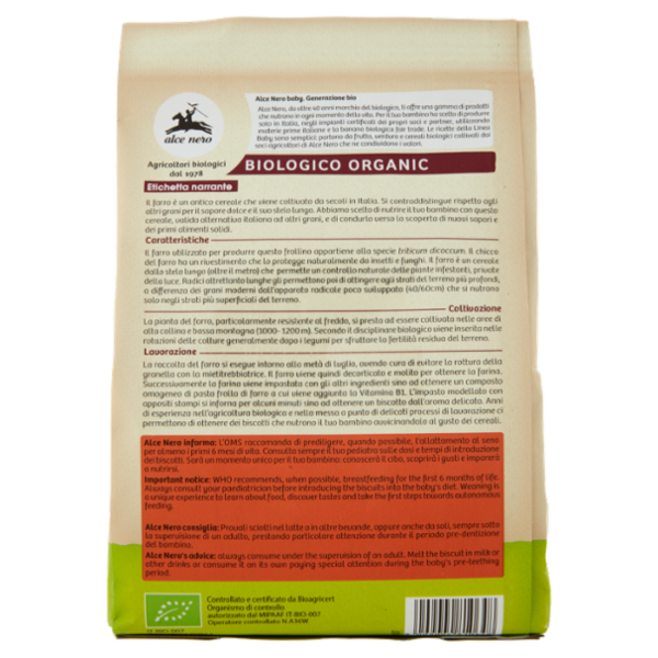 alce nero Biscotti di Farro 250 g