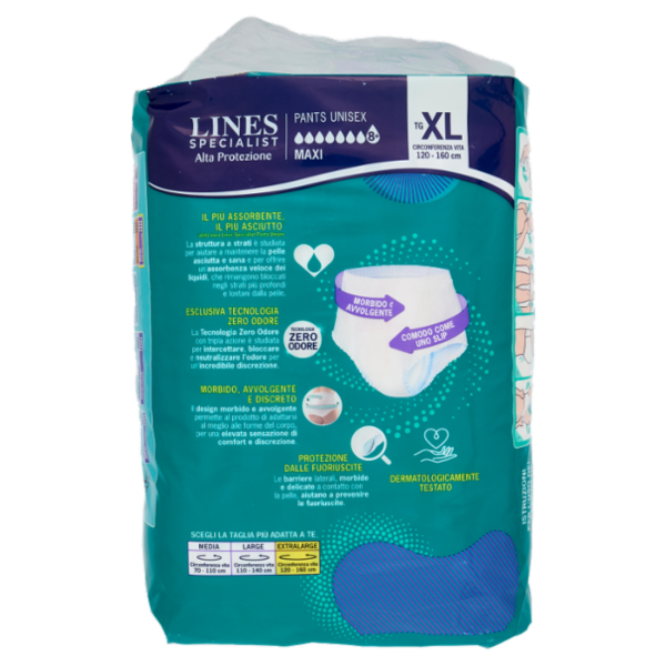 Lines Specialist Alta Protezione Pants Unisex Taglia XL Maxi 7 pz