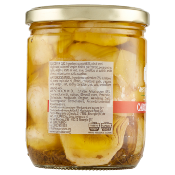 Mastrototaro food Carciofi alla Contadina 400 g