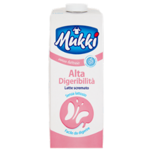 Mukki Senza Lattosio Alta Digeribilità Latte Scremato 1 Litro