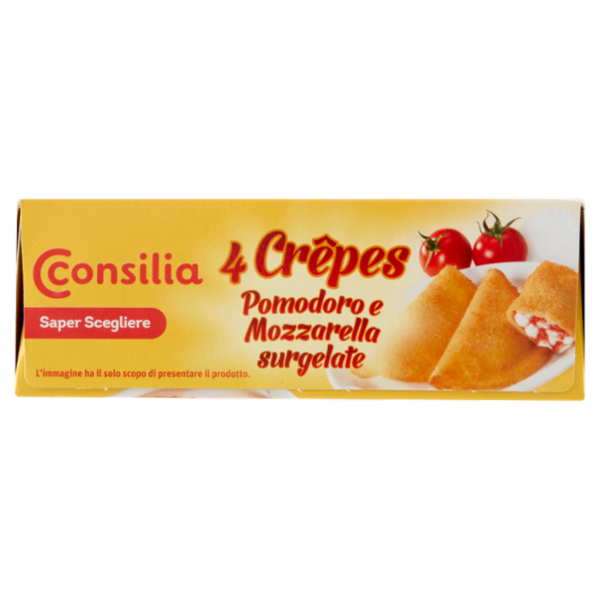 Consilia Saper Scegliere 4 Crêpes Pomodoro e Mozzarella surgelate 250 g