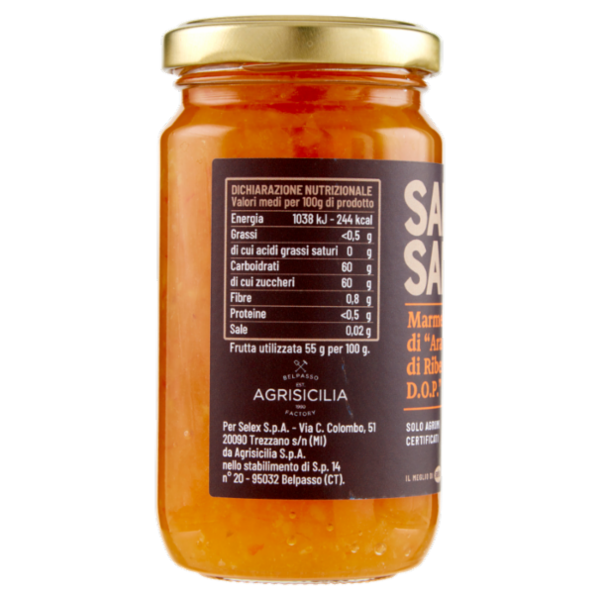 Selex Saper di Sapori Marmellata di Arance di Ribera D.O.P. 240 g