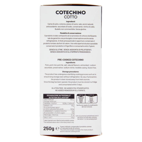 Palmieri Cotechino Cotto 250 g