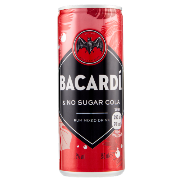 Bacardi & No Sugar Cola 250 ml