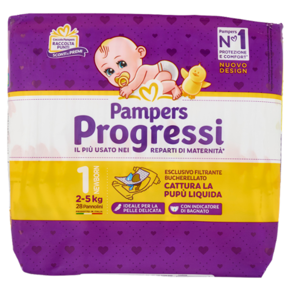Pampers Progressi Newborn 28 pz