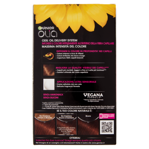 Garnier Olia Tinta Capelli, Senza Ammoniaca, Light choco 535
