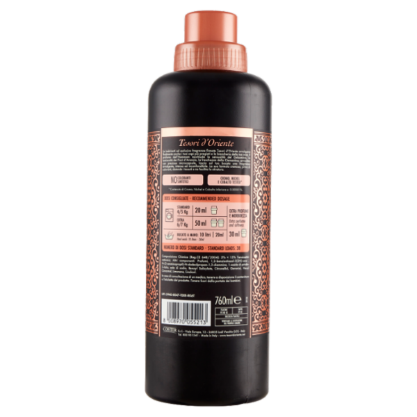 Tesori d'Oriente Hammam Ammorbidente Aromatico Argan e Fiori d'Arancio 760 ml