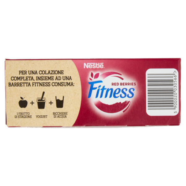 FITNESS Red Berries Barrette Cereali Integrali con Frutti Rossi 6 pezzi da 23,5g