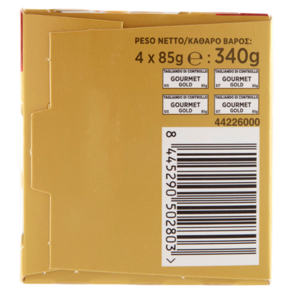 PURINA GOURMET Gold Straccetti Salmone / Pesce dell'Oceano 4 x 85 g