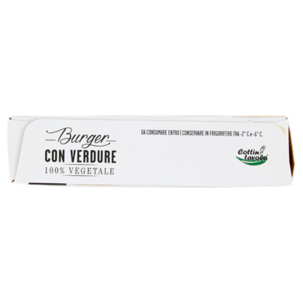 Cottin tavola 100% Vegetale Burger con Verdure il Delicato 2 x 100 g
