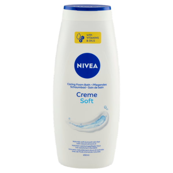 Nivea Creme Soft Caring Foam Bath 650 ml