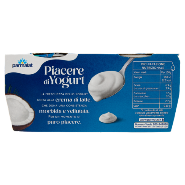 PARMALAT Piacere di Yogurt Cocco 2x115g