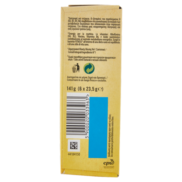 FITNESS Choco Banana Barrette di cereali con cioccolato al latte e banana 6 pezzi da 23,5g