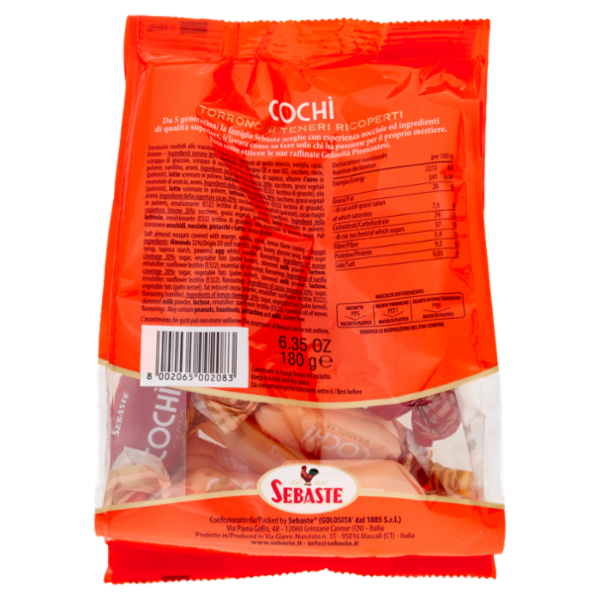 Sebaste Cochì Torroncini Teneri Ricoperti 180 g
