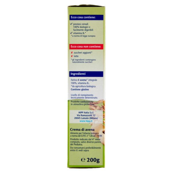 HiPP Biologico Crema di Cereali Avena 200 g