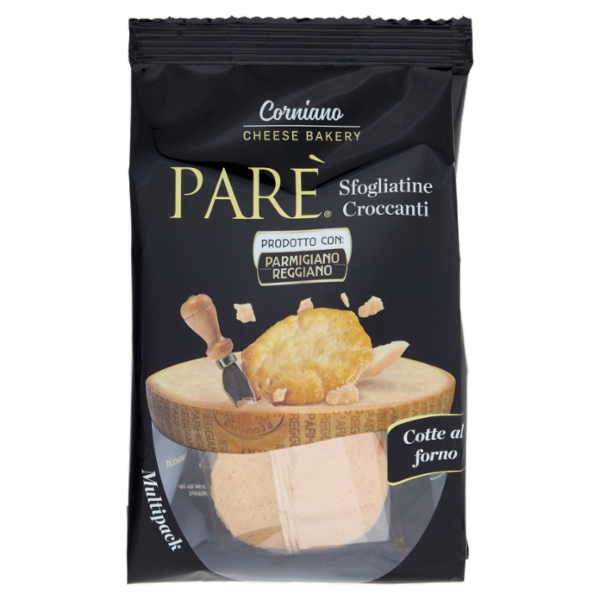 Parè Sfogliatine Croccanti con Parmigiano Reggiano Multipack 54 g