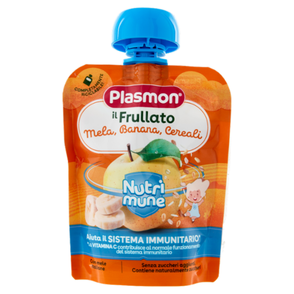 Plasmon il Frullato Nutri mune Mela, Banana, Cereali 85 g