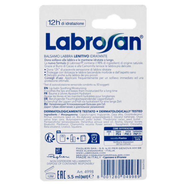 Labrosan Balsamo Labbra Lenitivo Idratante 5.5 ml