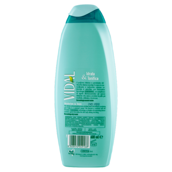 Vidal White Musk Bagnodoccia Muschio Bianco 600 ml