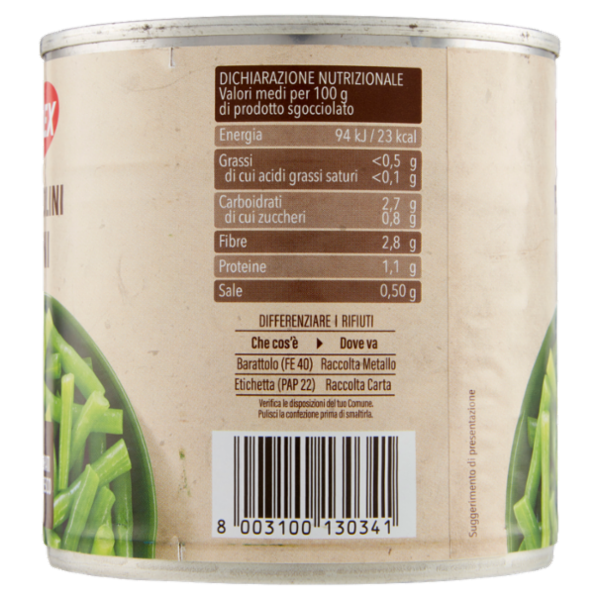 Selex Fagiolini Fini Lessati 400 g