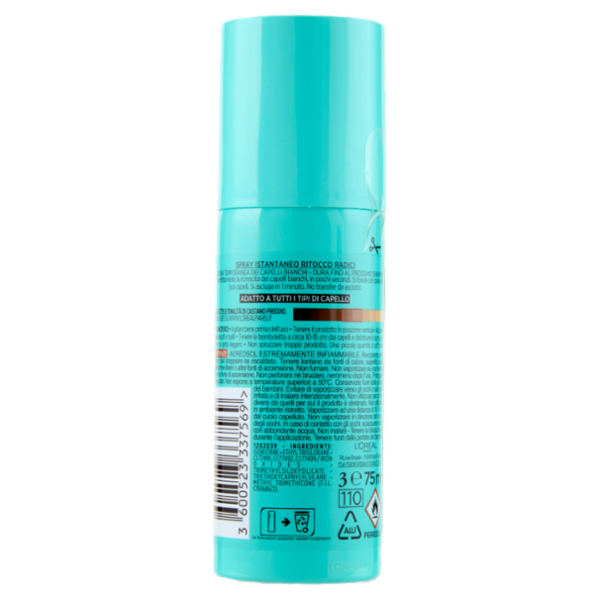 L'Oréal Paris Ritocco Perfetto Spray Istantaneo Ritocco Radici, i Castani Freddi, 75 ml