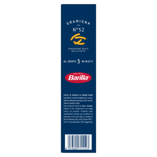 Barilla Pasta Gramigna n.52 500g