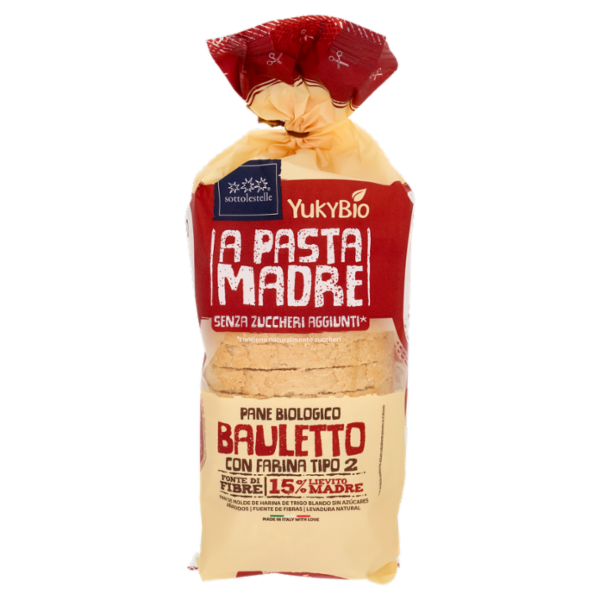 YukyBio A Pasta Madre Pane Biologico Bauletto con Farina Tipo 2 400 g