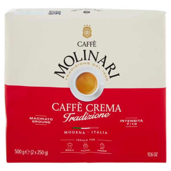 Caffè Molinari Caffè Crema Tradizione Macinato 2 x 250 g