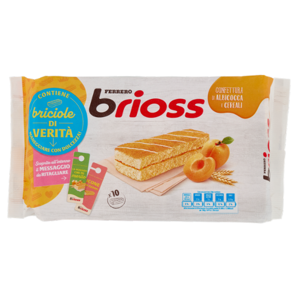 Ferrero brioss Confettura di Albicocca e Cereali 10 x 28 g