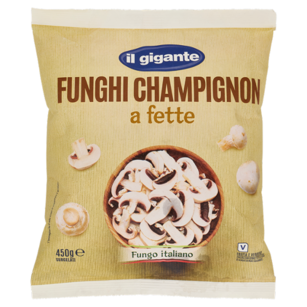IL GIGANTE Funghi Champignon a fette Surgelati 450 g
