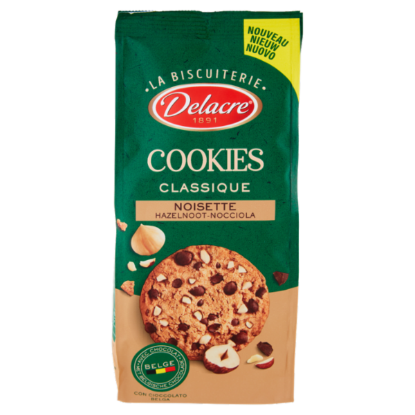 Delacre Cookies Classique Noisette Hazelnoot-Nocciola 136 g