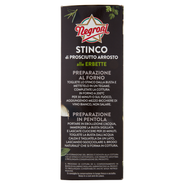 Negroni Stinco di Prosciutto Arrosto alle Erbette 600 g