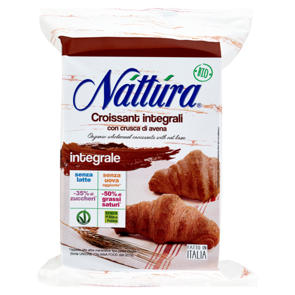 Náttúra Croissant integrali con crusca di avena Bio 4 x 40 g