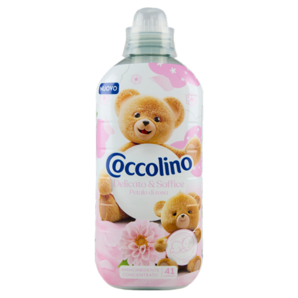 Coccolino Ammorbidente Concentrato Delicato & Soffice Petalo di rosa 41 Lavaggi 952 ml