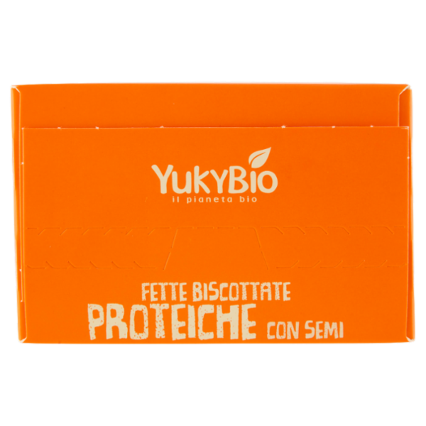 YUKYBIO Power Fit 23 % Proteine Fette Biscottate Proteiche con Semi 2 x 95 g