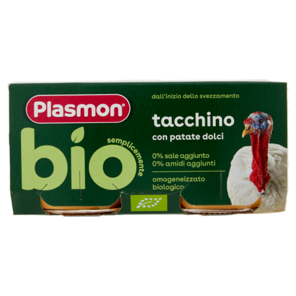 Plasmon semplicemente bio tacchino con patate dolci 2 x 80 g