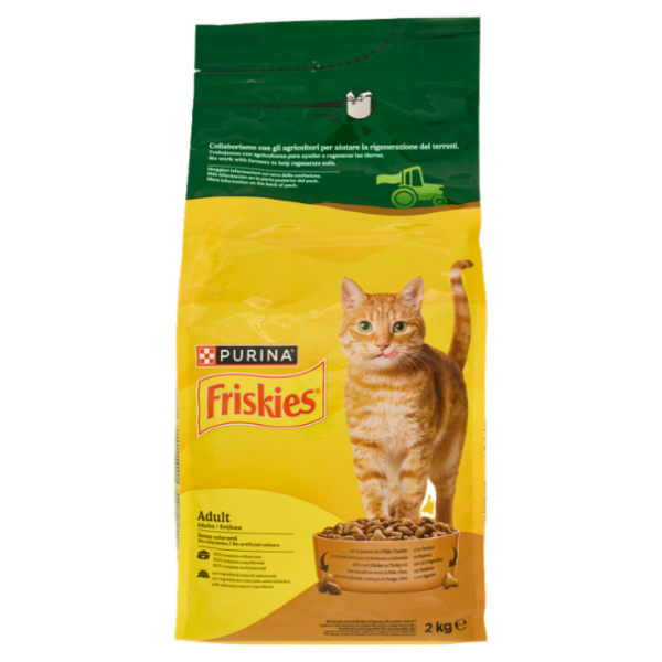 PURINA FRISKIES Adult Pollo e Tacchino e con Verdure 2kg