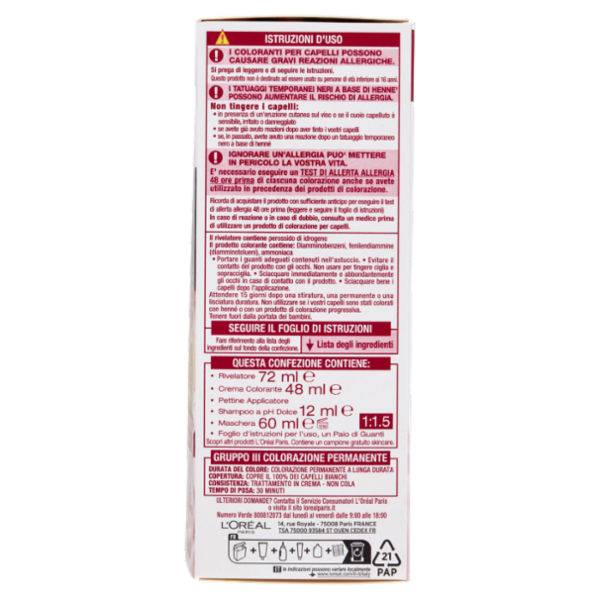 L'Oréal Paris Excellence Creme Colorazione Triplo Trattamento 4 Castano