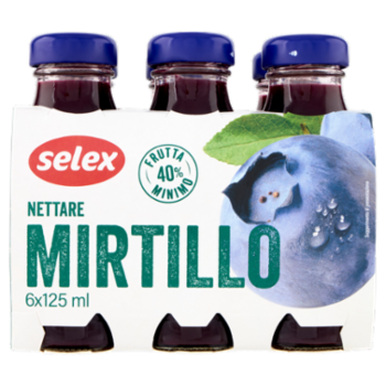 Selex Nettare Di Mirtillo 6x125 Ml