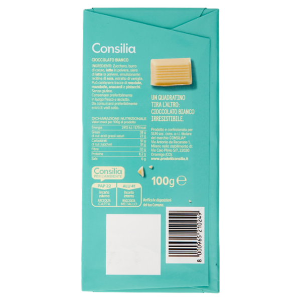 Consilia Cioccolato Bianco 100 g