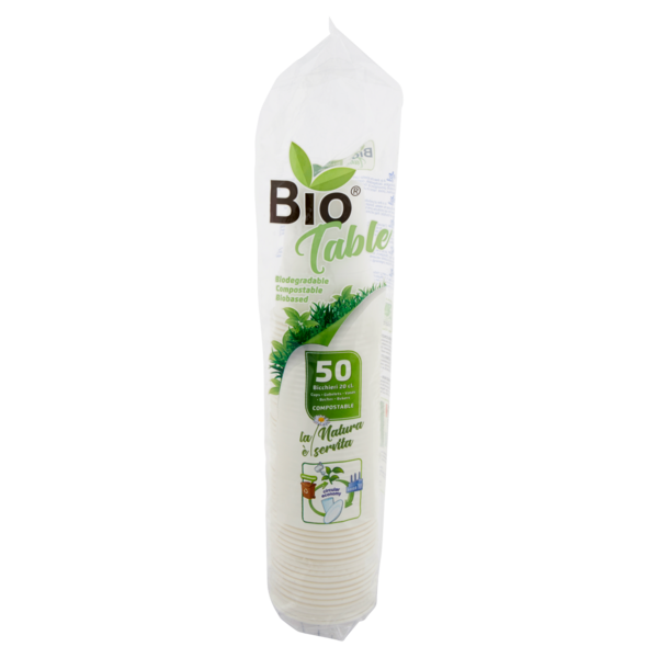 Bio Table Bicchieri 20 cl. Compostable 50 pz