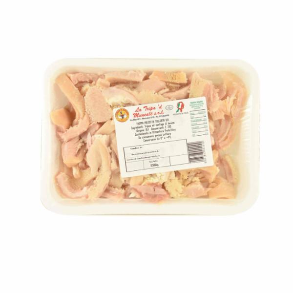 TRIPPA PRECOTTA TAGLIATA DI BOVINO ADULTO LA TRIPA 'D MUNCALE' GR.500