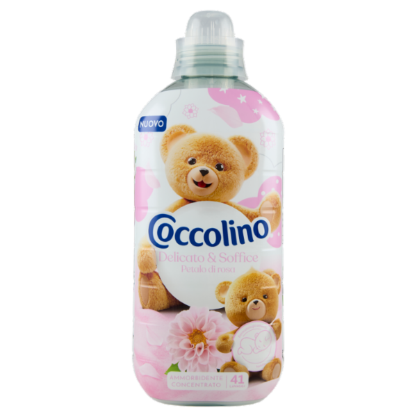 Coccolino Ammorbidente Concentrato Delicato & Soffice Petalo di rosa 41 Lavaggi 952 ml