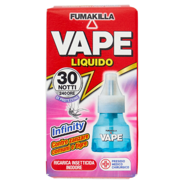 Vape Liquido Infinity Ricarica Insetticida Inodore 15 ml