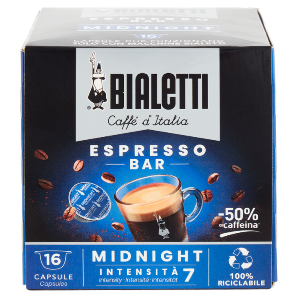 Bialetti Caffè d'Italia Espresso Bar Midnight 16 Capsule 112 g