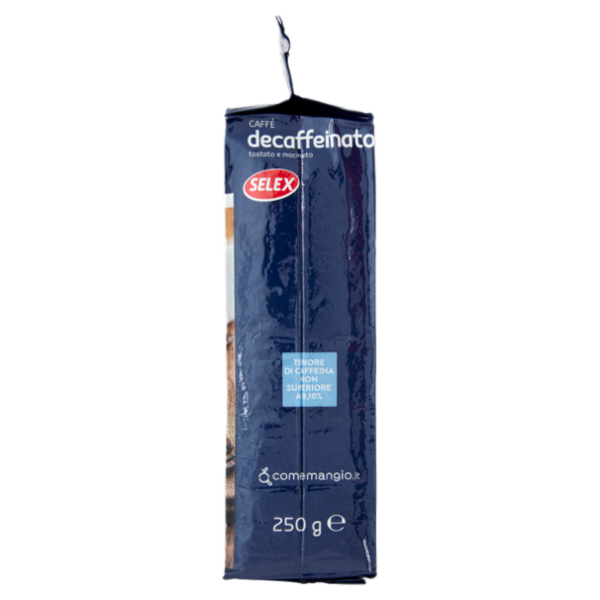 Selex Caffè Decaffeinato Tostato e Macinato 250 g
