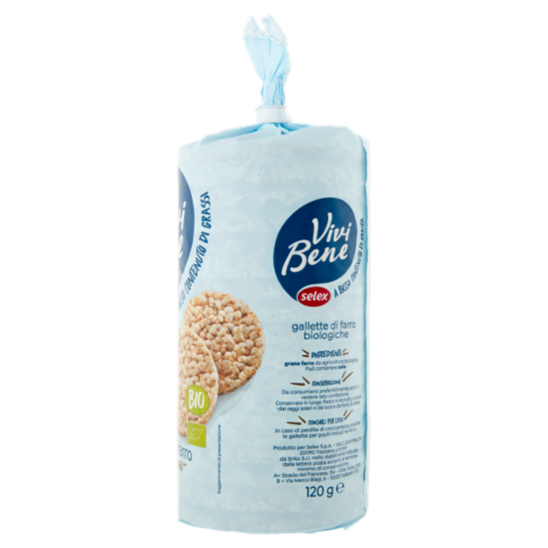 Selex Vivi Bene Gallette di Farro Biologiche 120 g