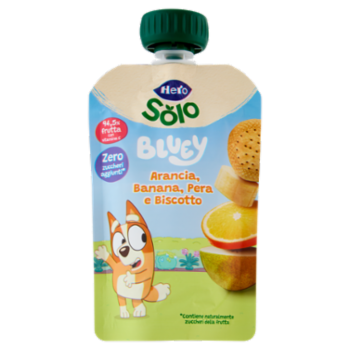 Hero Solo Bluey Arancia, Banana, Pera e Biscotto 100 g