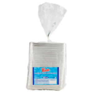 Vanto Contenitore In Alluminio 20x12x2,5 Cm 100 Pezzi